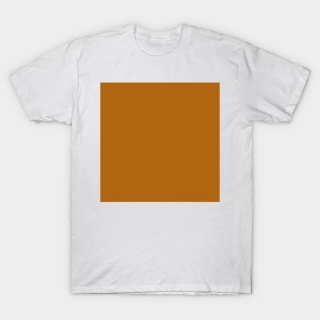 Solid Golden Brown T-Shirt by summer-sun-art